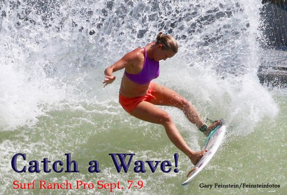 Bethany Hamilton, a survivor of a 2013 shark attack, checks out the Surf Ranch on Tuesday Aug. 28, in anticipation of next week's World Surf League Pro event, scheduled for Sept. 7-9.